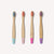 Children's Bamboo Toothbrush - 4 Pack - Candy Colour