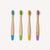 Children's Bamboo Toothbrush - 4 Pack - Multi-Colour