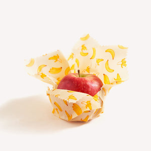 Beeswax Food Wraps - Fruit - 3 Pack (2x Medium, 1x Large)