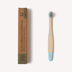 Baby Bamboo Toothbrush - Single - Baby Blue