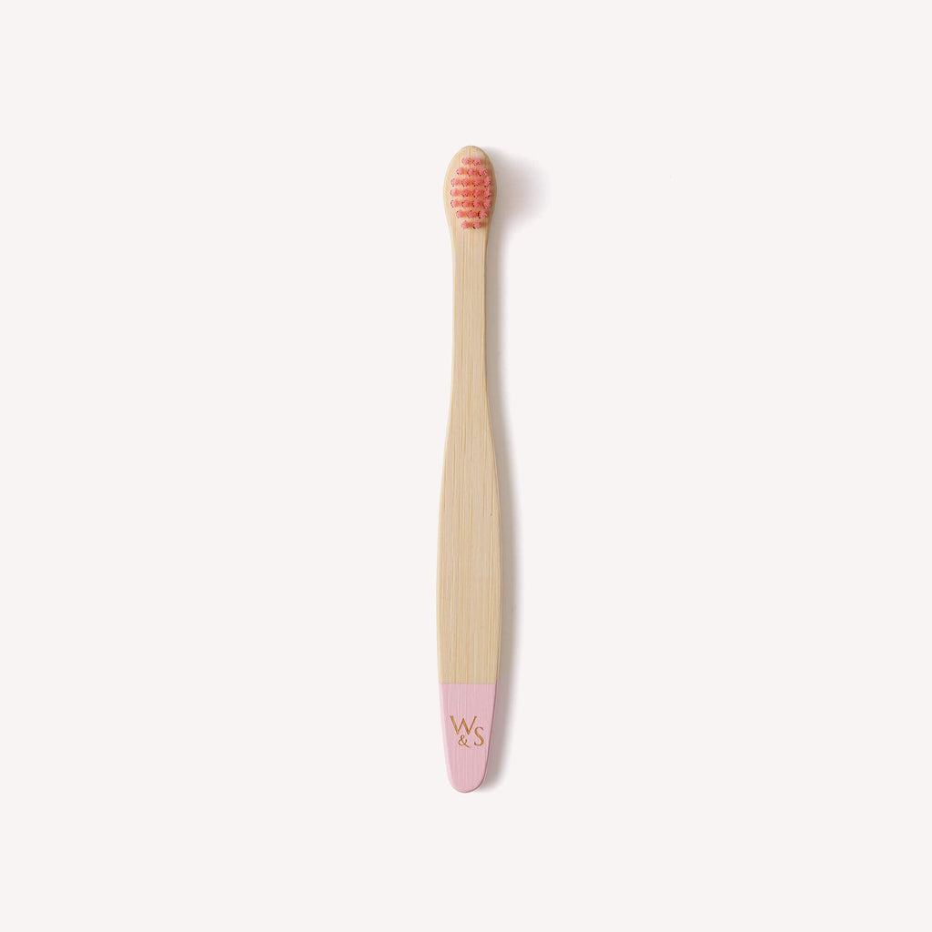 Bamboo Toothbrush Single Pink
