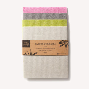 Compostable Swedish Dish Cloths - Set of 4