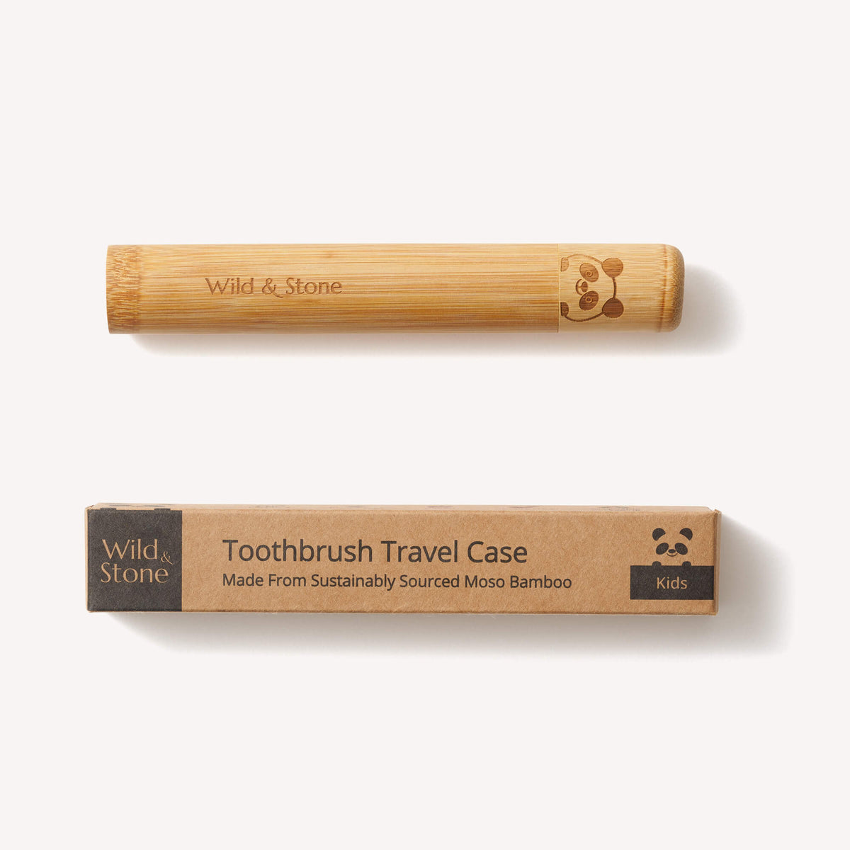 Bamboo Toothbrush Travel Holder above packaging.