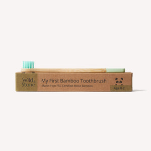 Baby Bamboo Toothbrush - Single - Mint Green