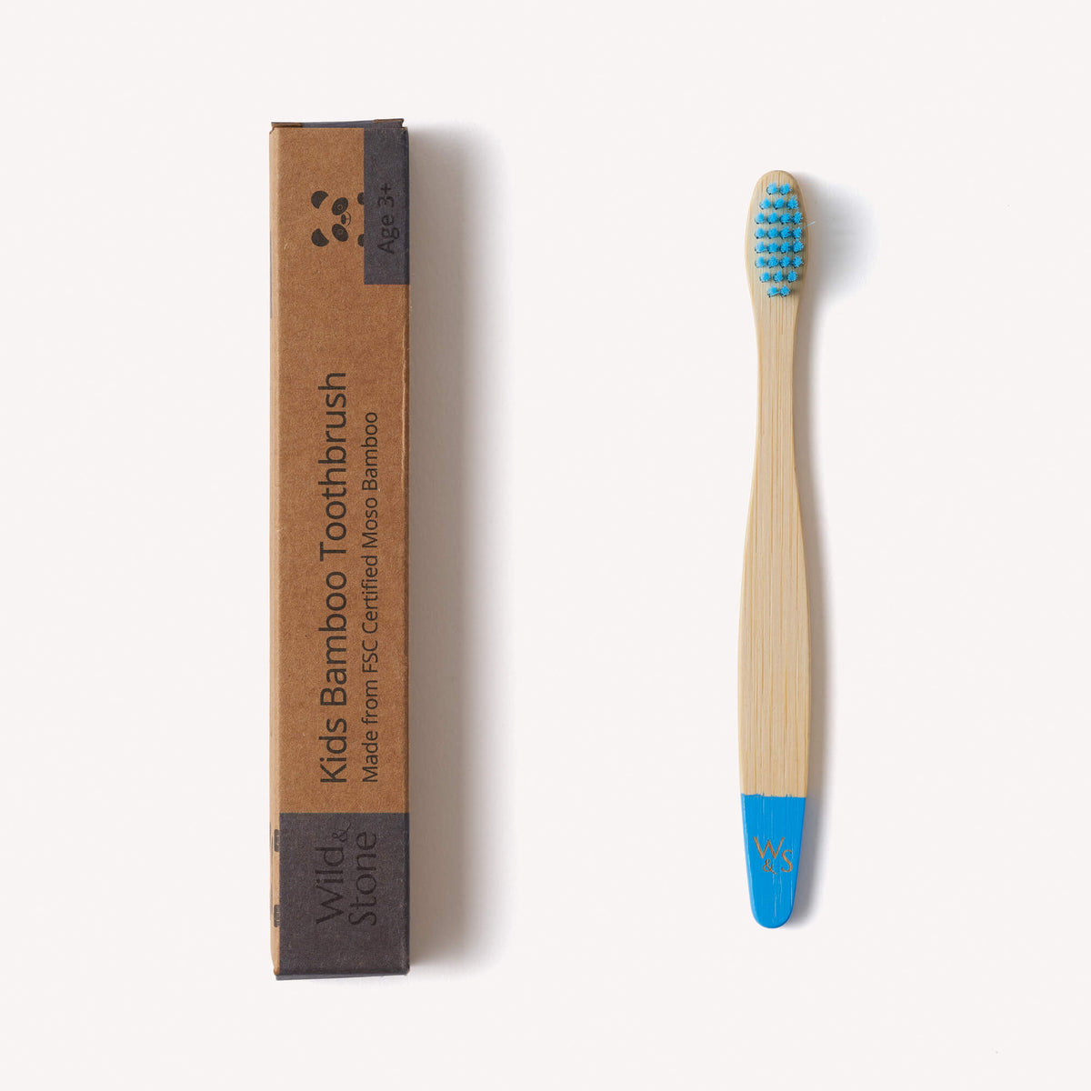 Children's Bamboo Toothbrush - Single - Blue