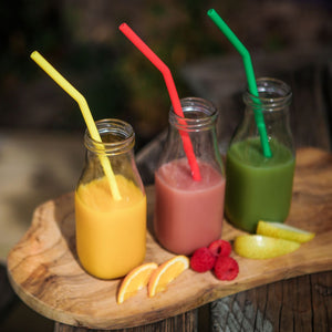 Reusable Silicone Drinking Straws - 6 Pack