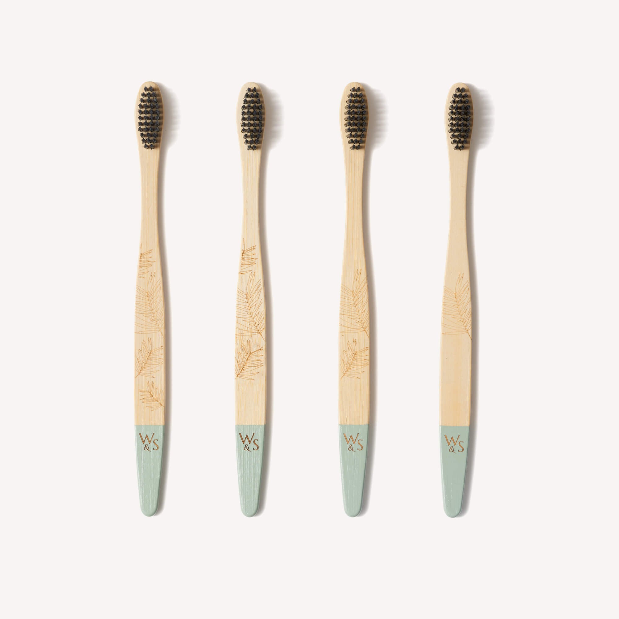 Adult Bamboo Toothbrush - 4 Pack - Medium Bristles