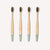Adult Bamboo Toothbrush - 4 Pack - Medium Bristles
