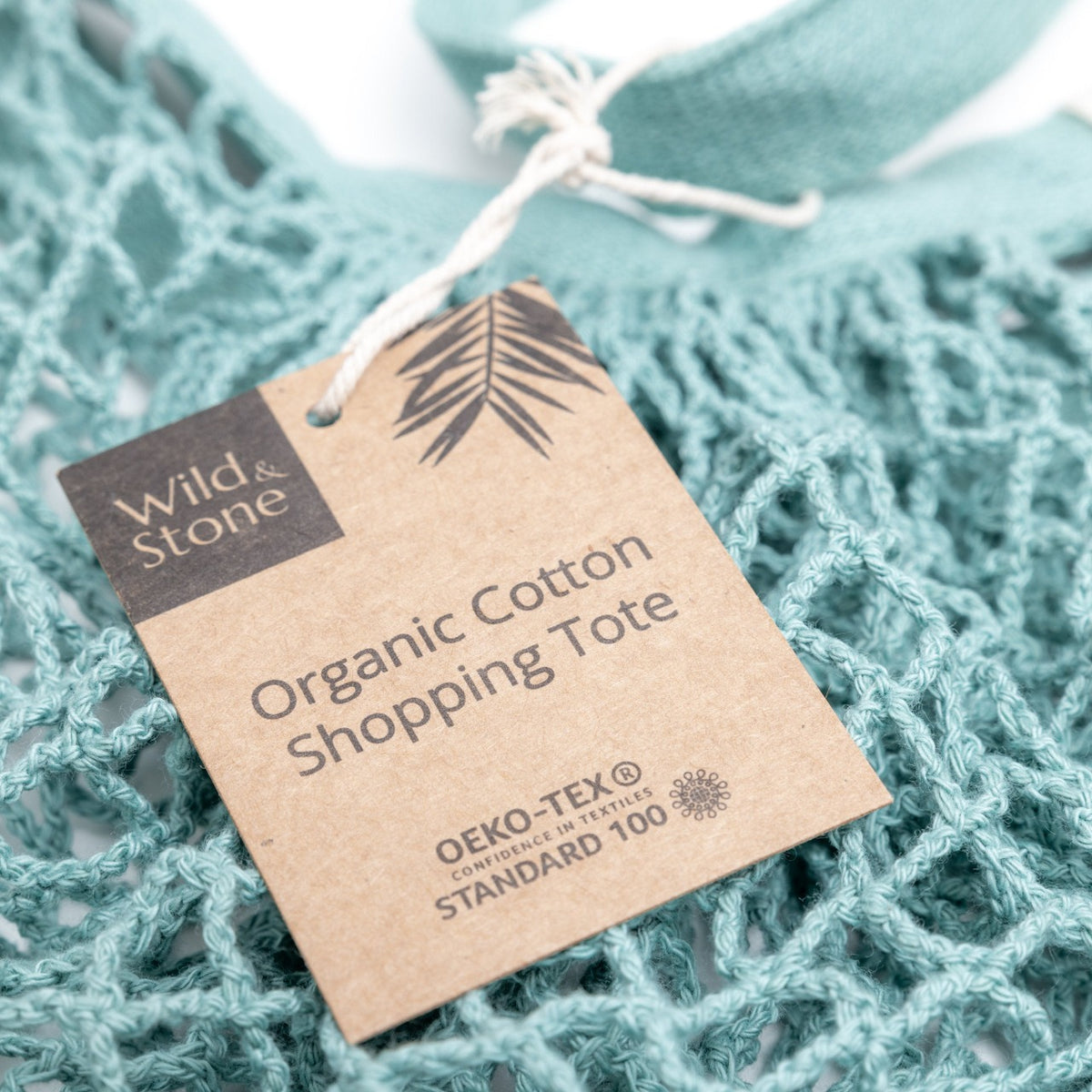 Organic Cotton Blue Crochet Bag