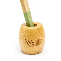 Bamboo Toothbrush Stand