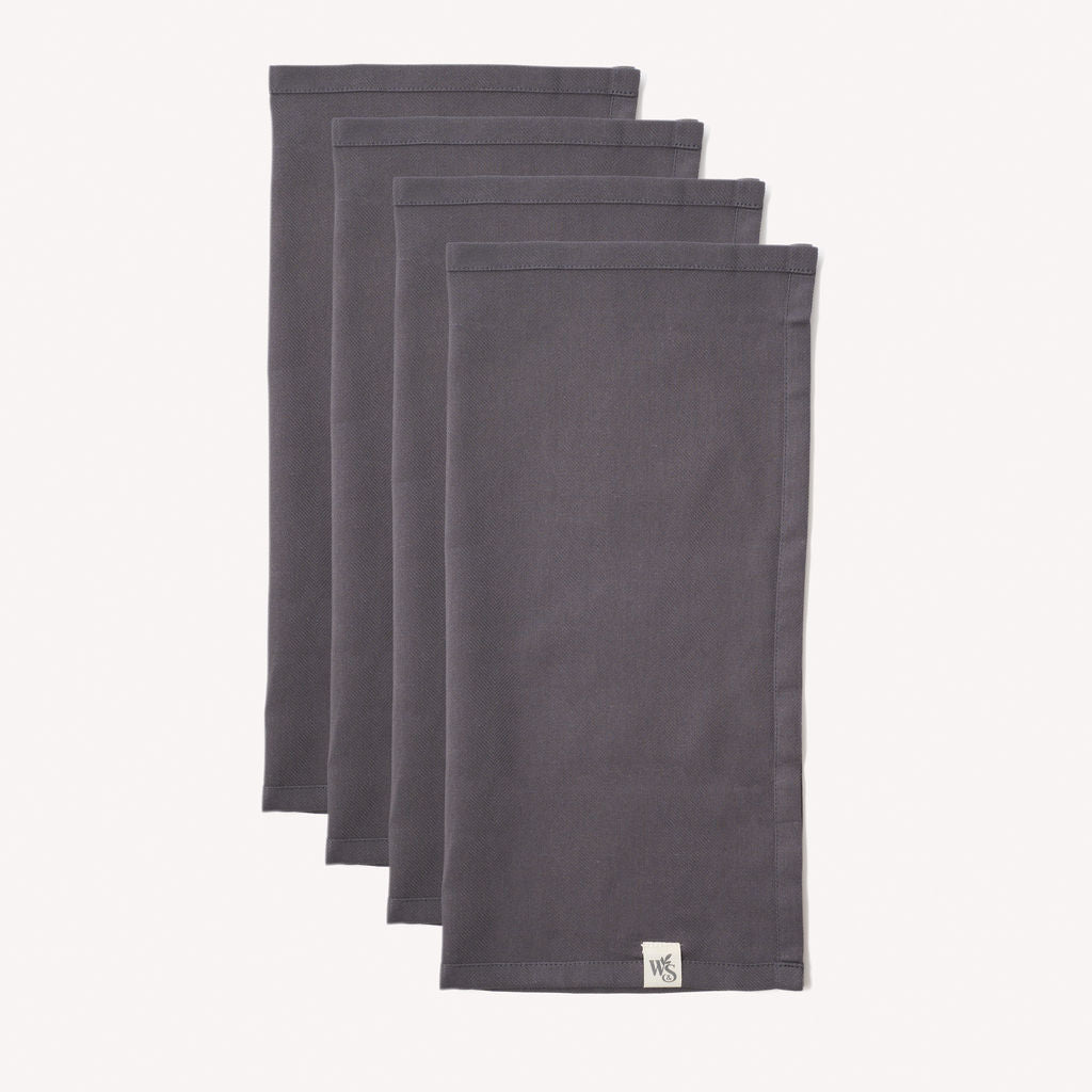 Navy Organic Cotton Napkins - Set of 4