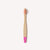 Pink children's bamboo toothbrush