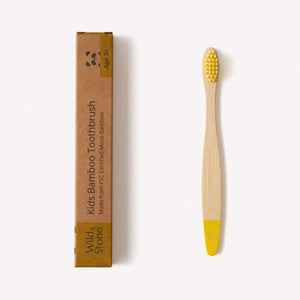 Children's Bamboo Toothbrush - Single - Yellow