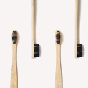 Adult Bamboo Toothbrush - 4 Pack - Firm Bristles