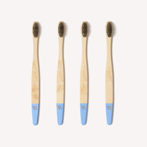 Adult Bamboo Toothbrush - 4 Pack - Firm Bristles