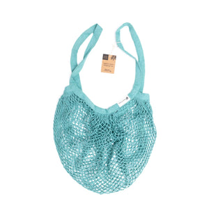 Organic Cotton Blue Crochet Bag